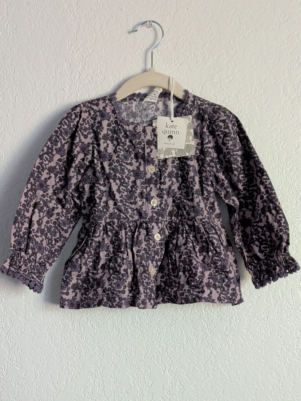 Kate Quinn Spooky Floral 3 Pc Set 2t Dress Pants Top
